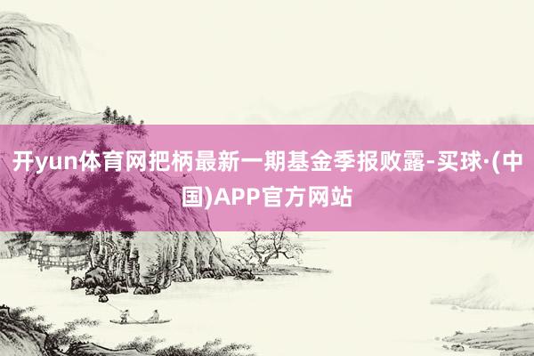 开yun体育网把柄最新一期基金季报败露-买球·(中国)APP官方网站