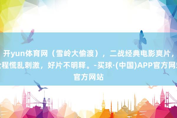 开yun体育网(雪岭大偷渡),二战经典电影爽片,全程慌乱刺激,好片不明释。-买球·(中国)APP官方网站