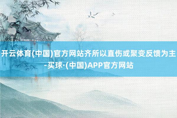 开云体育(中国)官方网站齐所以直伤或聚变反馈为主-买球·(中国)APP官方网站