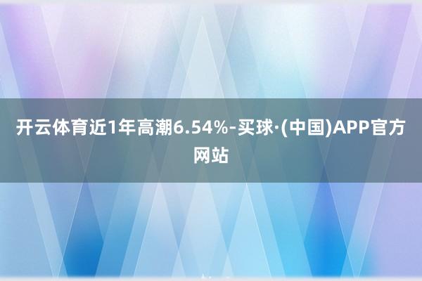 开云体育近1年高潮6.54%-买球·(中国)APP官方网站