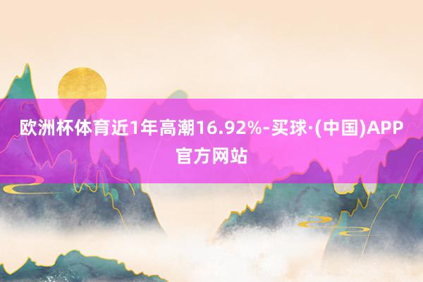 欧洲杯体育近1年高潮16.92%-买球·(中国)APP官方网站