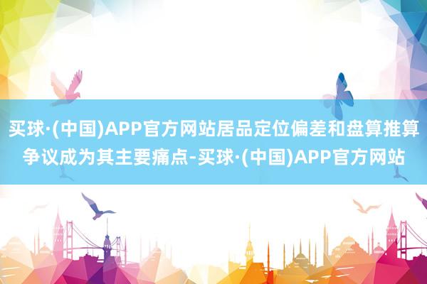 买球·(中国)APP官方网站居品定位偏差和盘算推算争议成为其主要痛点-买球·(中国)APP官方网站